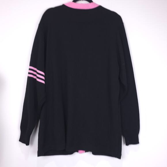 Alpha Kappa Alpha (AKA) Sorority Black Cardigan Sweater, Size 3XL, EUC - Picture 2 of 9